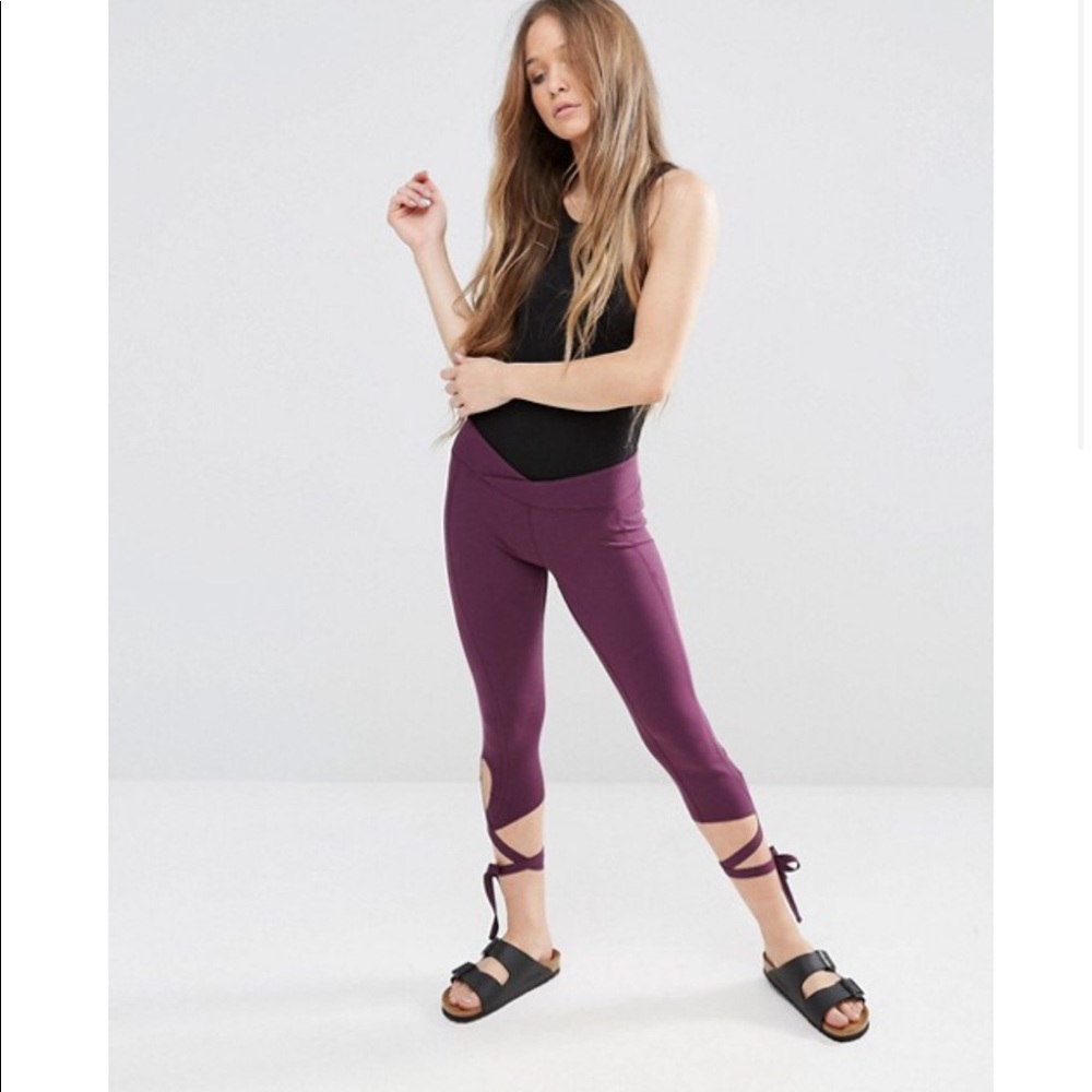 Free People Movement tie leggings